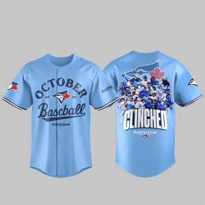 Blue Jays October Baseball Clinched Postseason 2025 Jersey 1