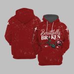 Beautifully Broken Country Music Print Hoodie