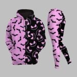Black & Pink Jack Skellington Faces Combo Hoodie Leggings 2025 Halloween