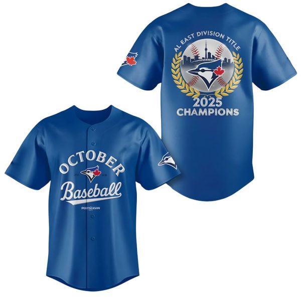 Blue Jays Al East Division Title Champions 2025 Jersey 2