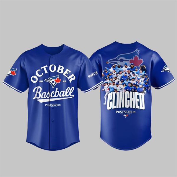 Blue Jays October Baseball Clinched Postseason 2025 Jersey 2