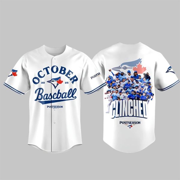 Blue Jays October Baseball Clinched Postseason 2025 Jersey 3