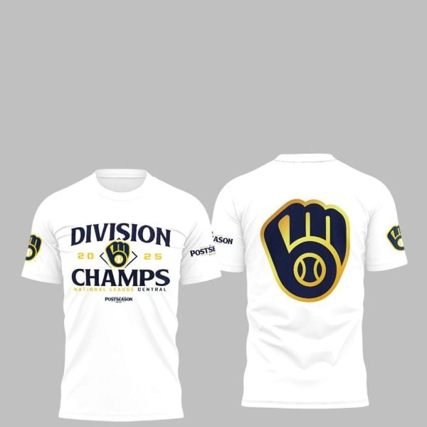 Brewers 2025 NL Central Division Champions Postseason Shirt 1