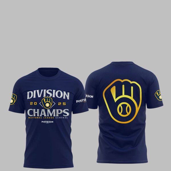Brewers 2025 NL Central Division Champions Postseason Shirt 3