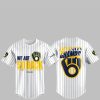 Brewers We Are So Back 2025 NL Central Division Champions Postseason Jersey 1
