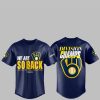 Brewers We Are So Back 2025 NL Central Division Champions Postseason Jersey 2