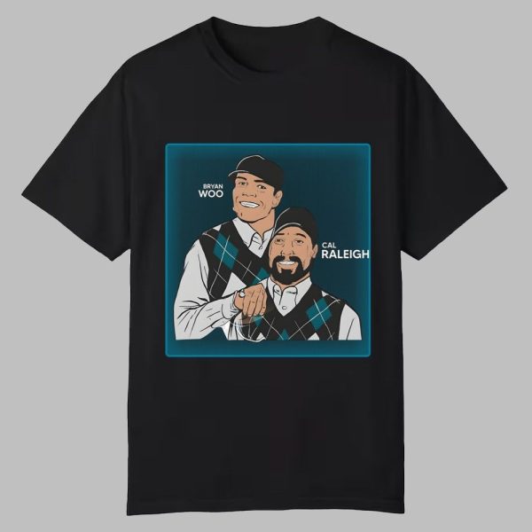 Bryan Woo Wears Bryan Woo and Cal Raleigh Shirt 0 0