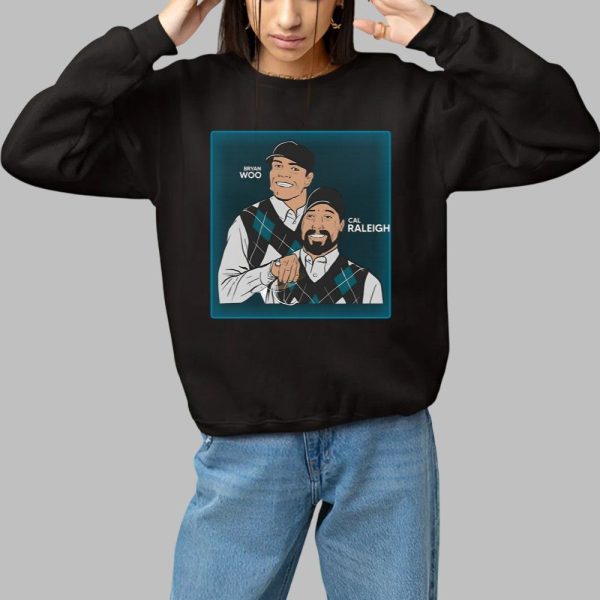 Bryan Woo Wears Bryan Woo and Cal Raleigh Shirt 1 1