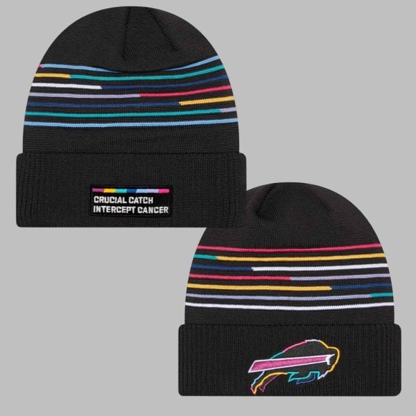 Buffalo Bills 2025 Crucial Catch Cuff Knit Hat 0