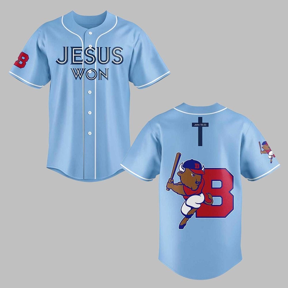 Buffalo Bisons Jesus Won Baseball Jersey 2025 1 Buffalo Bisons Jesus Won Baseball Jersey 2025 1