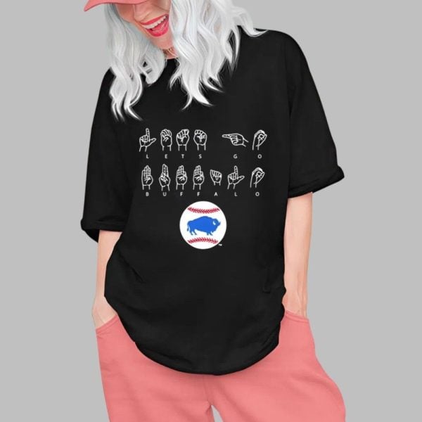 Buffalo Bisons Let's Go Buffalo ASL Shirt