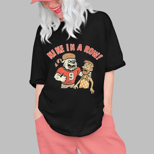 Bullsdog Nine In A Row Dawgs On Top Good Ole Rocky Flop Shirt 0 1