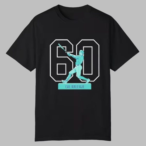 Cal Raleigh Historic 60 Home Run Season Shirt 0 0