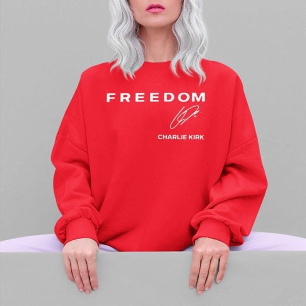 Cassie Clark Wears Charlie Kirk Freedom Shirt 5 4
