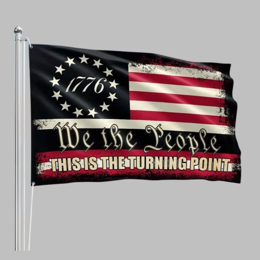 Charlie Kirk 1776 We The People This Is The Rurning Point Flag 1 1 Charlie Kirk 1776 We The People This Is The Rurning Point Flag 1 1