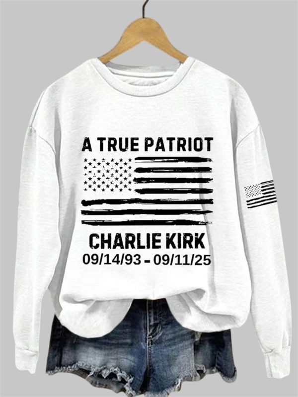 Charlie Kirk A True Patriot 1993 2025 Sweatshirt 1