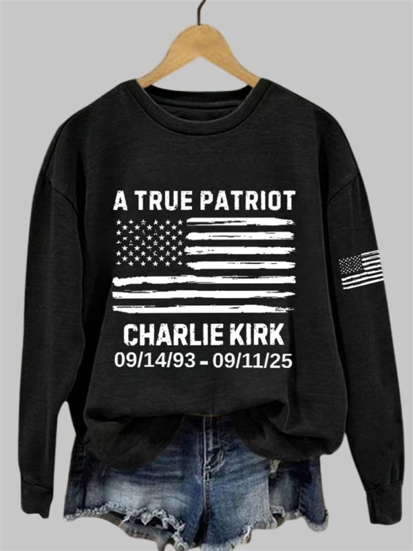 Charlie Kirk A True Patriot 1993 2025 Sweatshirt 2