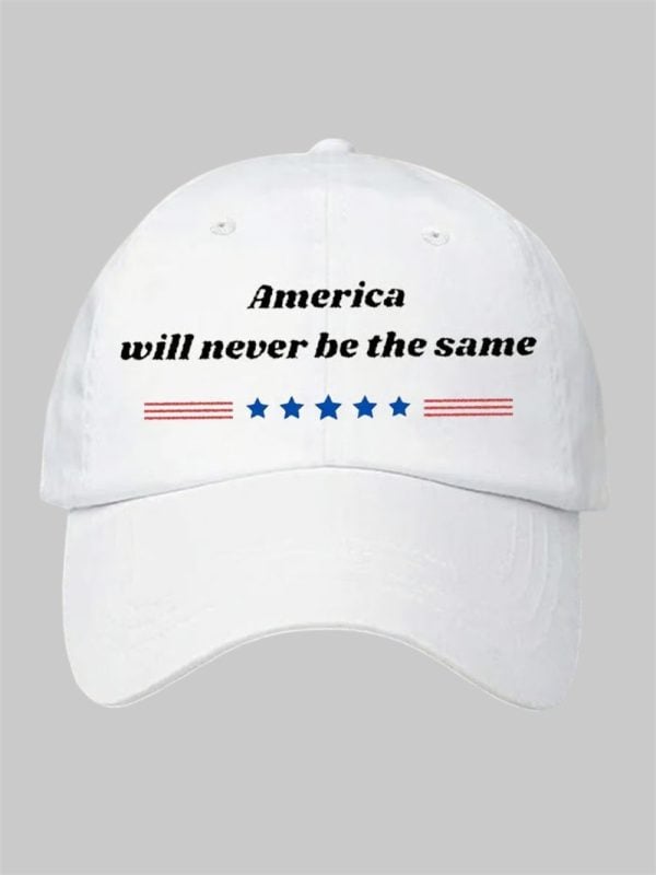 Charlie Kirk America Will Never Be The Same Print Hat