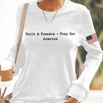 Charlie Kirk Faith Freedon Pray For America Sweatshirt