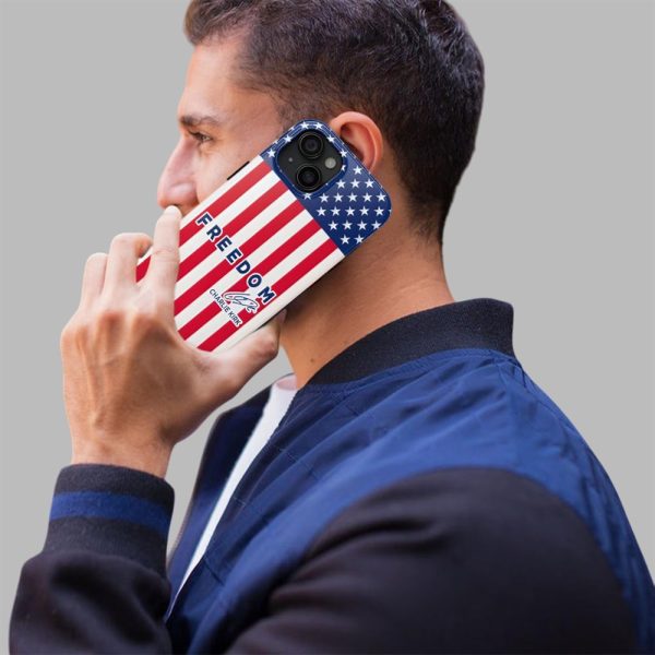 Charlie Kirk Freedom American Flag Phone Case 2