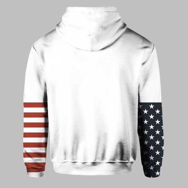 Charlie Kirk Freedom American Flag Waffle Hoodie 2