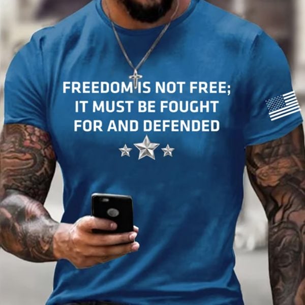 Charlie Kirk Freedom Is Not Free It Must Be Fought For And Defended Shirt 2