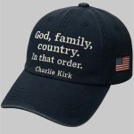 Charlie Kirk God Family Country In That Order Printed Hat