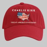 Charlie Kirk Great American Patriot Print Hat