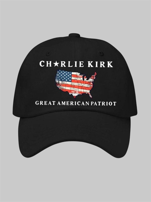 Charlie Kirk Great American Patriot Print Hat 3