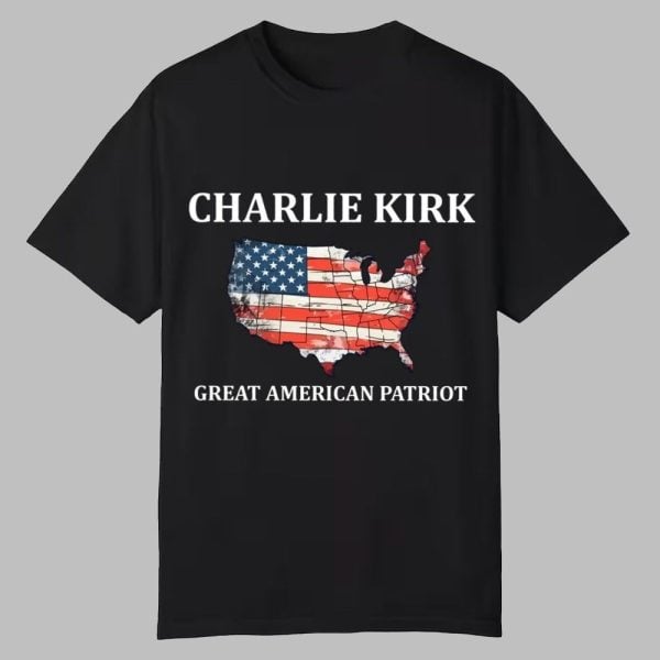 Charlie Kirk Great American Patriot Shirt 0 0