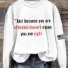 Charlie Kirk Just Because You Are Offended Doesnt Mean you Are Right Hoodie 2