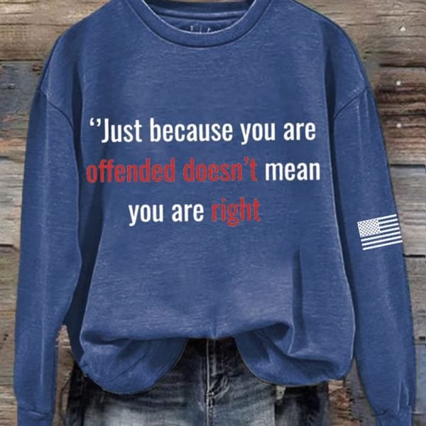 Charlie Kirk Just Because You Are Offended Doesnt Mean you Are Right Hoodie 3