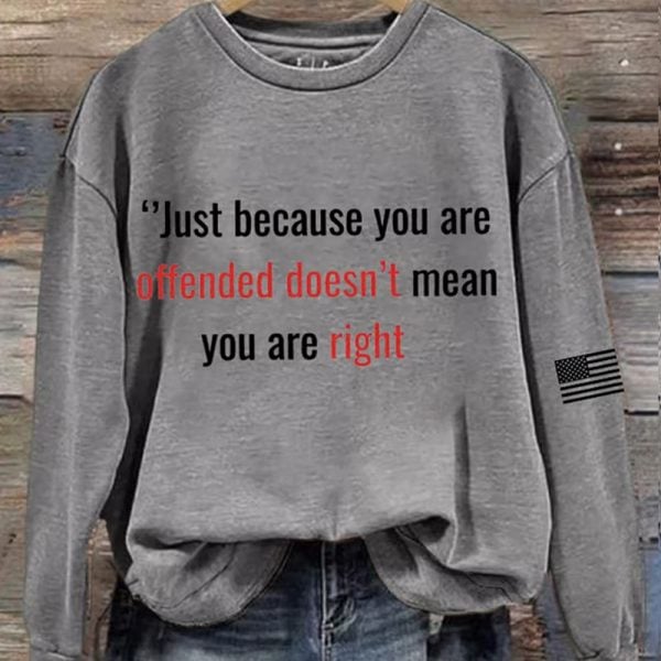 Charlie Kirk Just Because You Are Offended Doesnt Mean you Are Right Hoodie 4