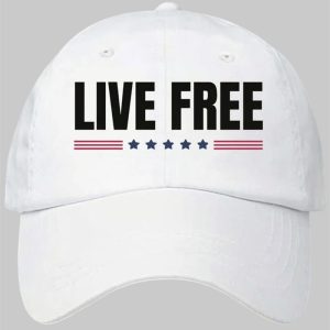 Charlie Kirk Live Free Print Hat