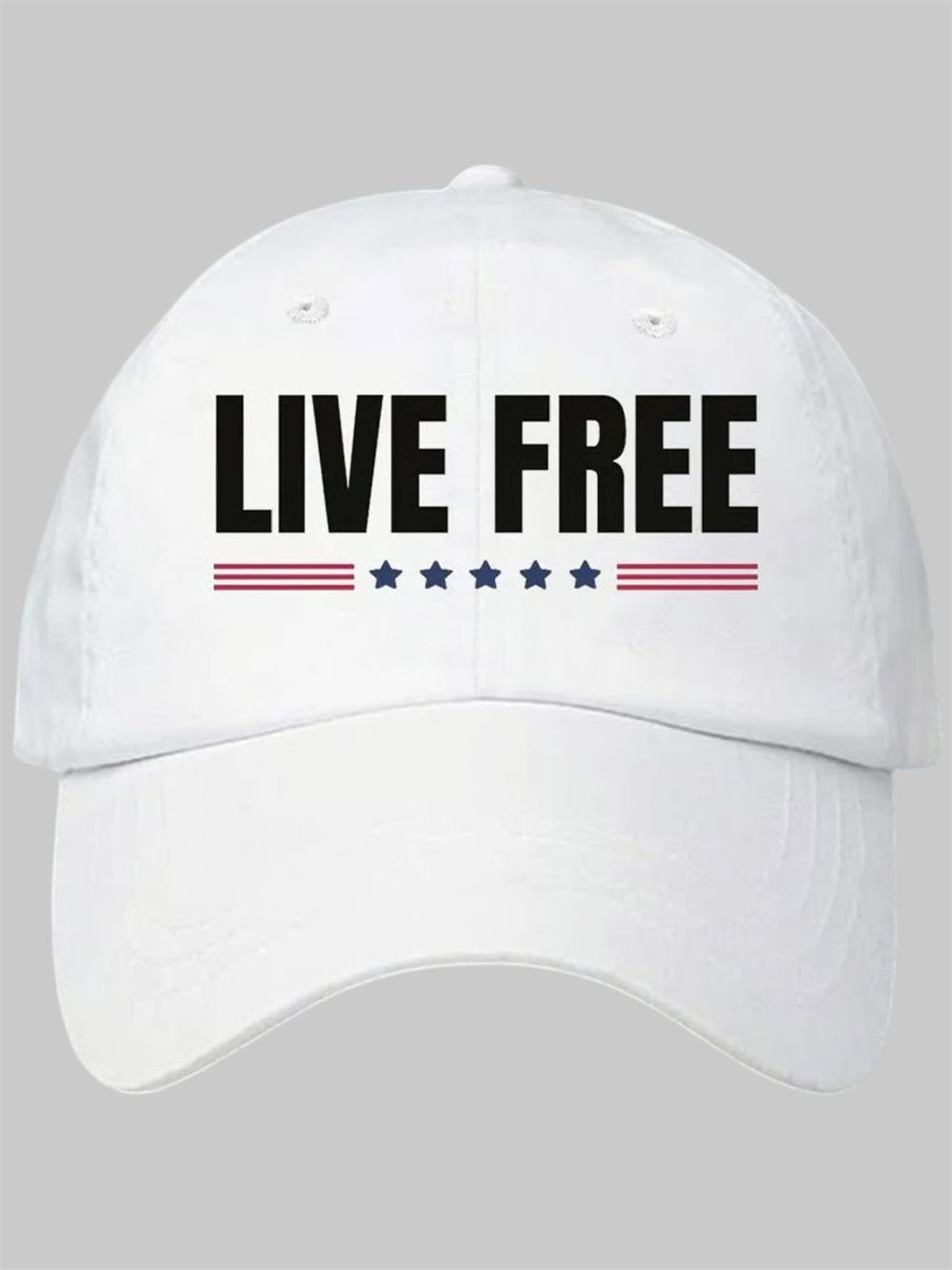 Charlie Kirk Live Free Print Hat Charlie Kirk Live Free Print Hat