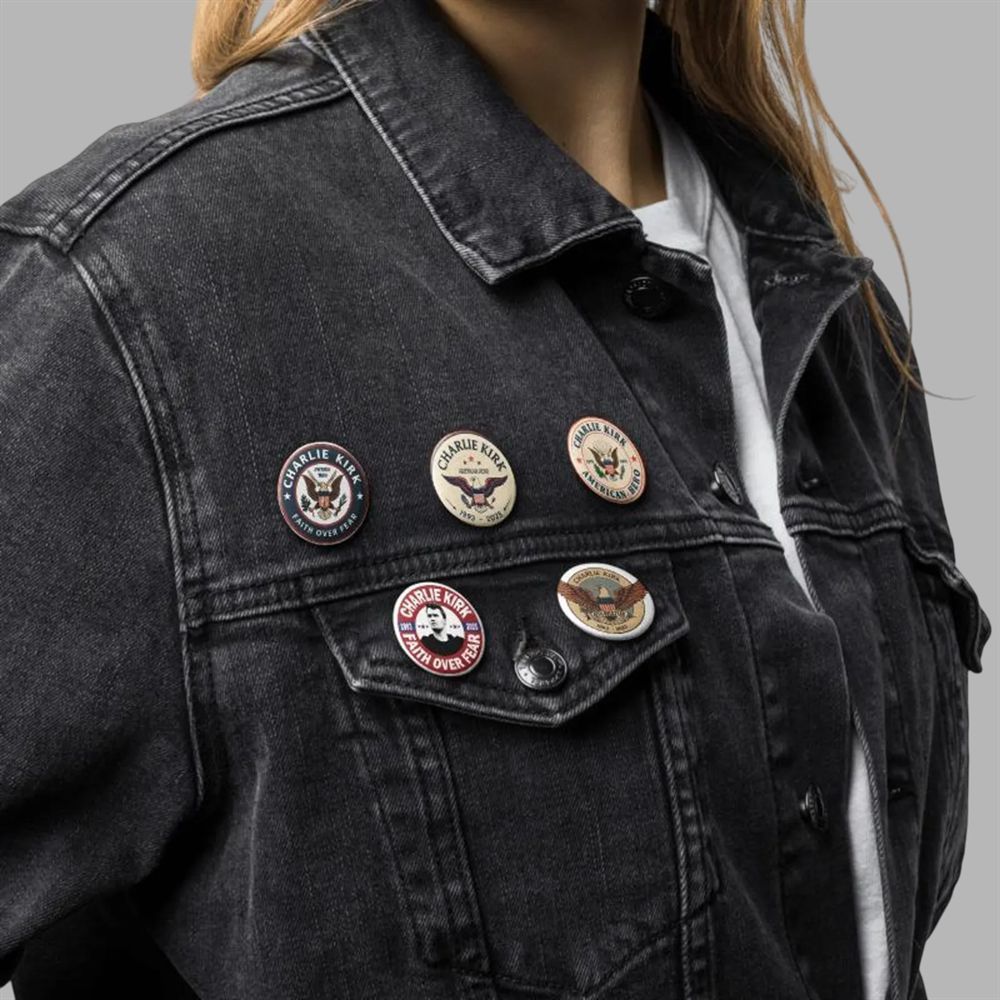 Charlie Kirk Memorial The Eagle Scount 5 pack of 1.25 Pins 2 Charlie Kirk Memorial The Eagle Scount 5 pack of 125 Pins 2