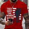 Charlie Kirk Mens They Shot The Words Not The Man Shirt 2