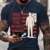 Charlie Kirk Mens They Shot The Words Not The Man Shirt 5