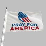 Charlie Kirk Pray For America Flag