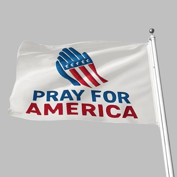 Charlie Kirk Pray For America Flag 2