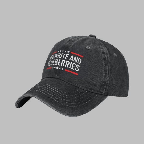 Charlie Kirk Red White Blueberries Cap 2