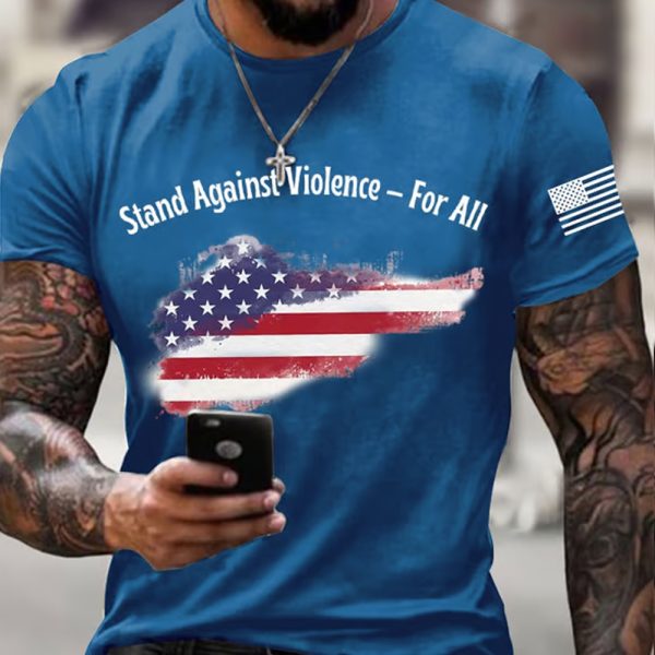 Charlie Kirk Stand Against Violence For All Shirt 3