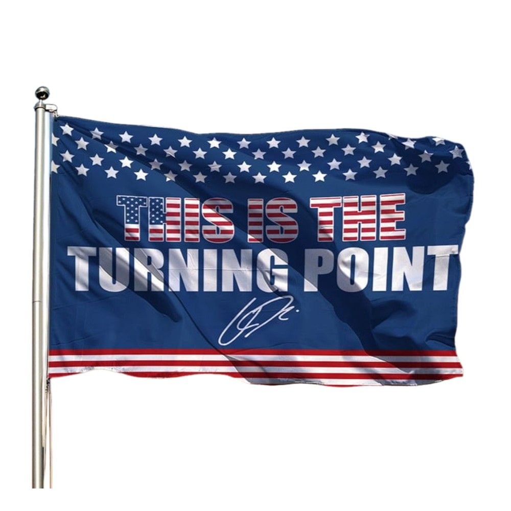 Charlie Kirk This Is The Turning Point Flag 2 Charlie Kirk This Is The Turning Point Flag 1 2