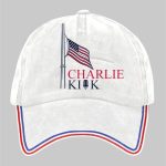 Charlie Kirk True Patriot Justice Print Hat