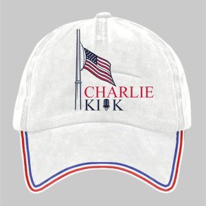 Charlie Kirk True Patriot Justice Print Hat