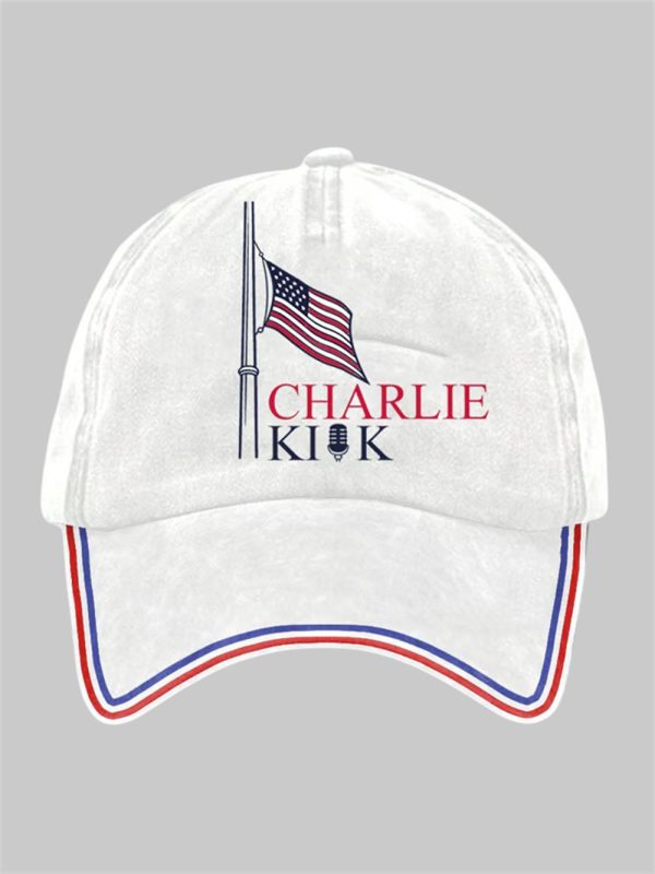 Charlie Kirk True Patriot Justice Print Hat