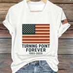 Charlie Kirk Turning Point Forever 2025 V-neck Shirt