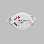 Charlie Kirk Turning Point USA Button Pin
