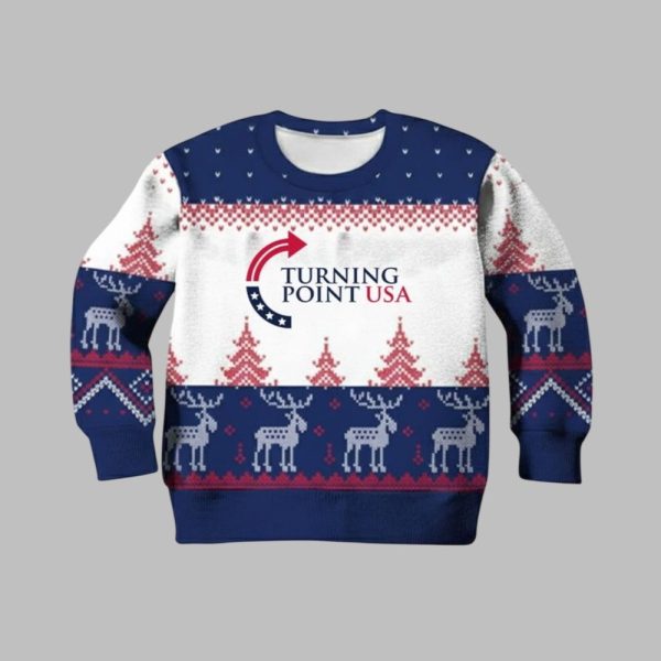 Charlie Kirk Turning Point USA Christmas Ugly Sweater 1 1