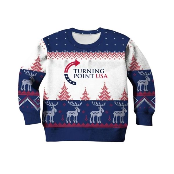 Charlie Kirk Turning Point USA Christmas Ugly Sweater 1 2